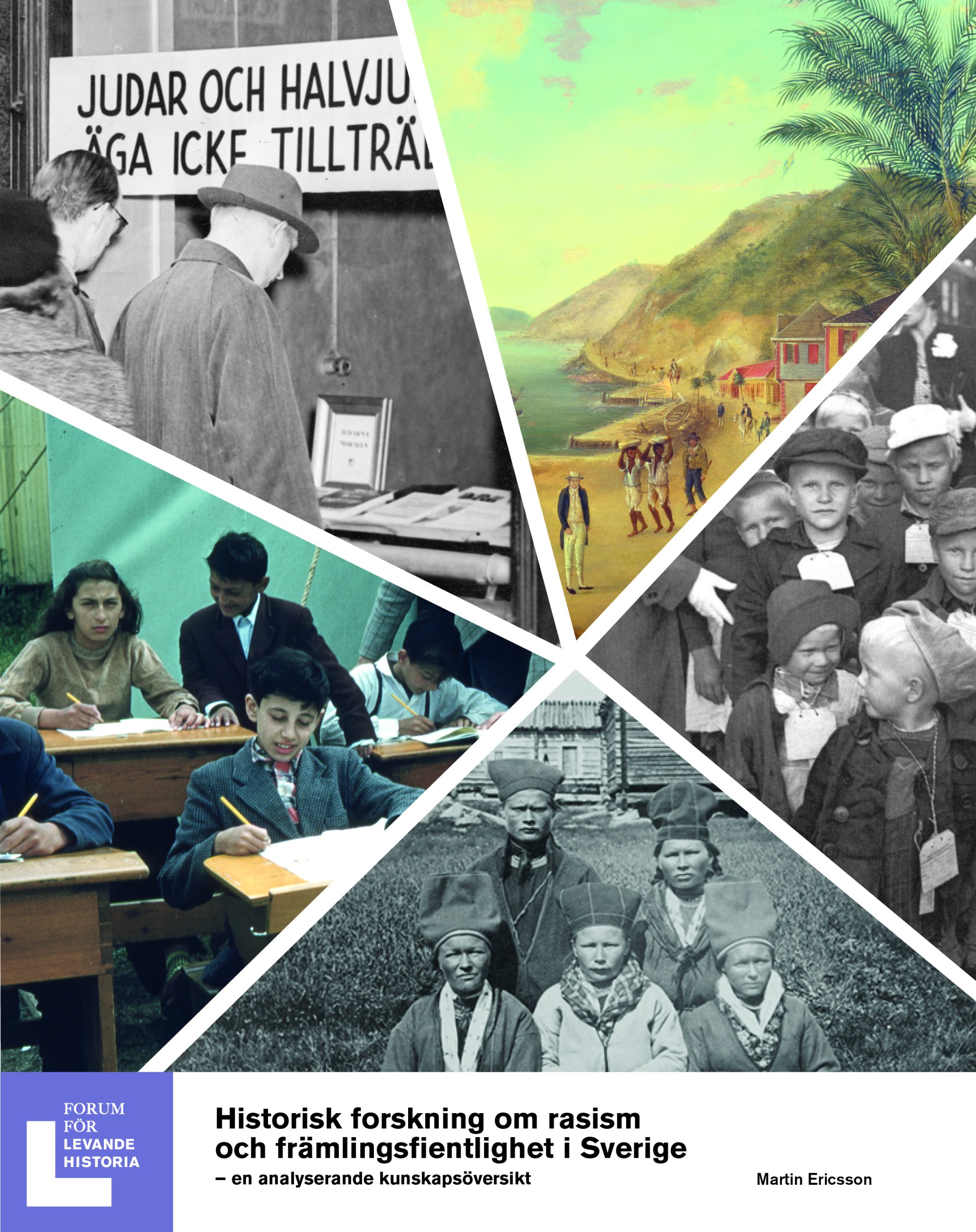 Ett kollage av olika historiska bilder.